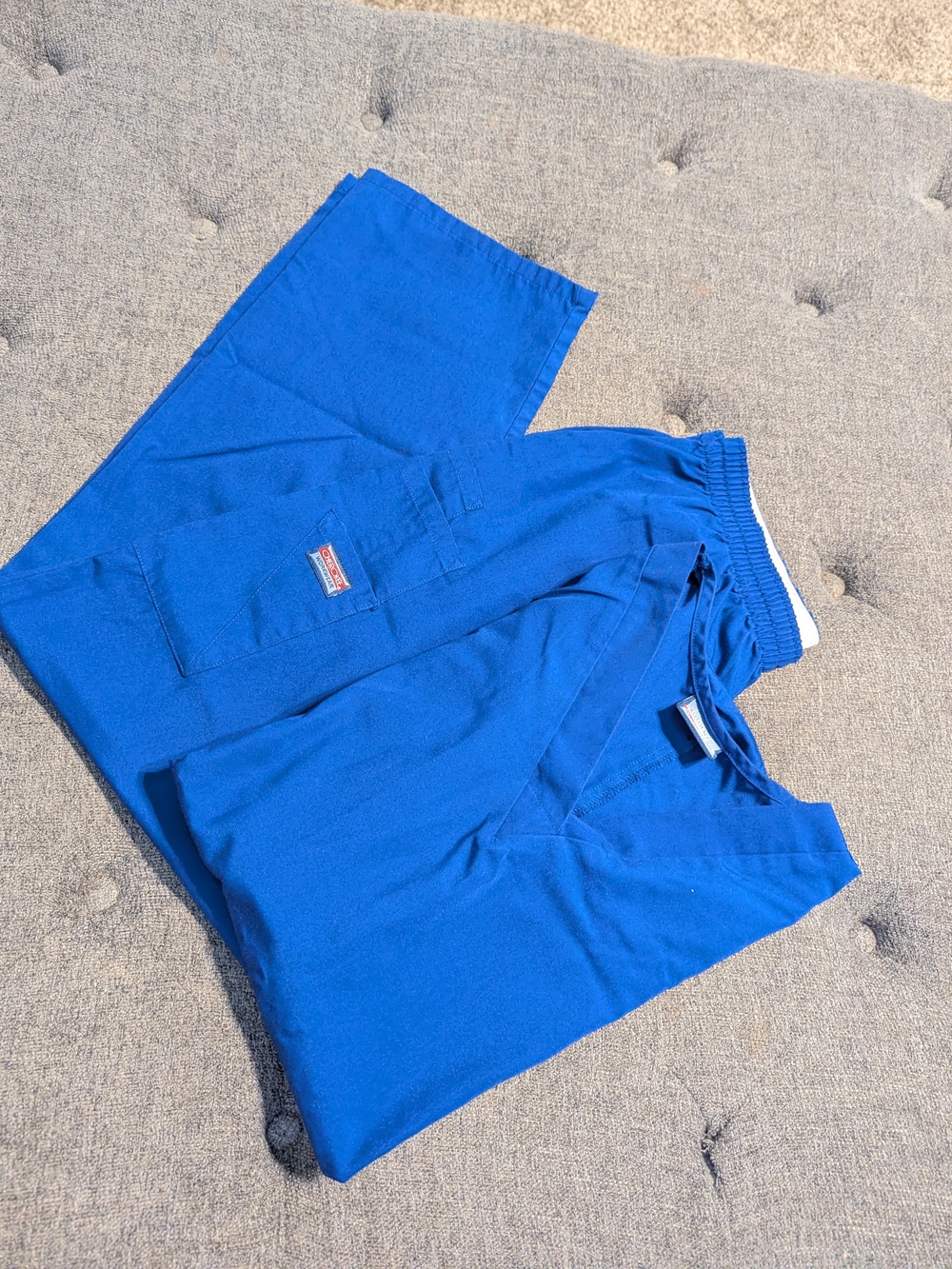 Cherokee Royal Blue Scrub Set - Women's Jogger Pants & V-Neck Top